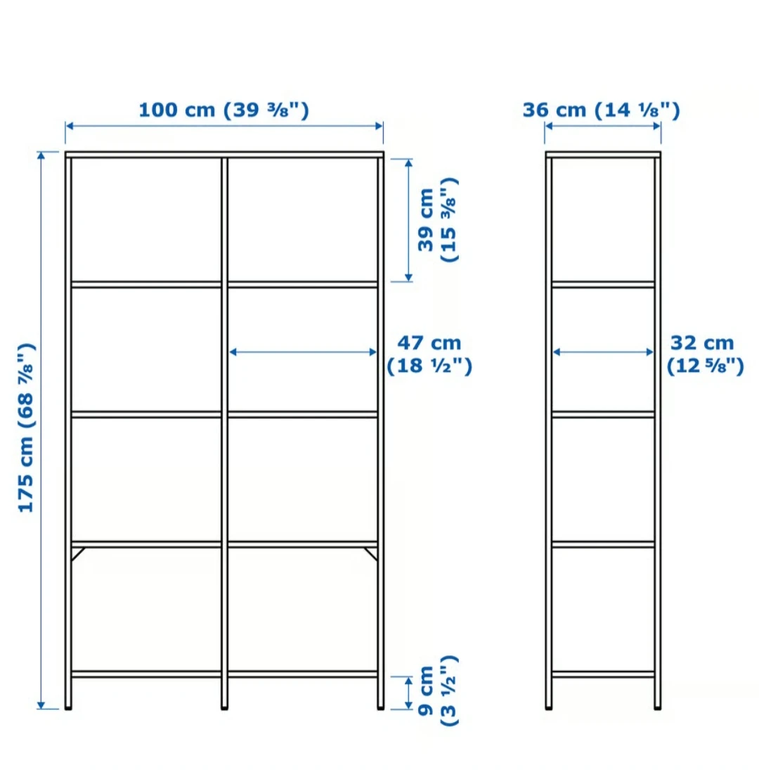 IKEA VITTSJÖ Shelf Unit - Black-Brown/Glass - photo 3
