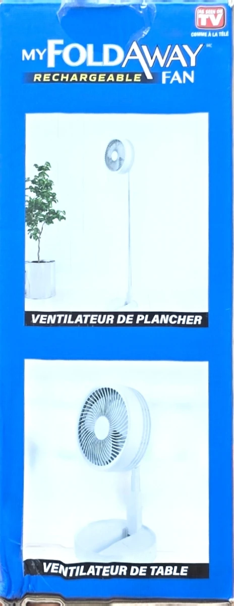 My FoldAway Rechargeable Floor & Table Fan  used - photo 2