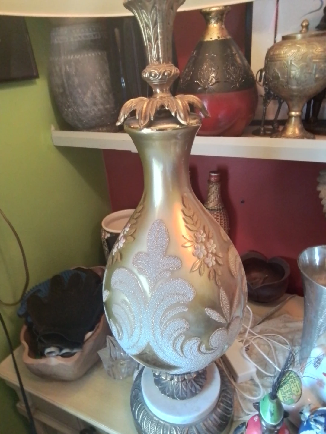 STUNNING 1960s Hollywood Regency Grand Statement Table Lamp - photo 3