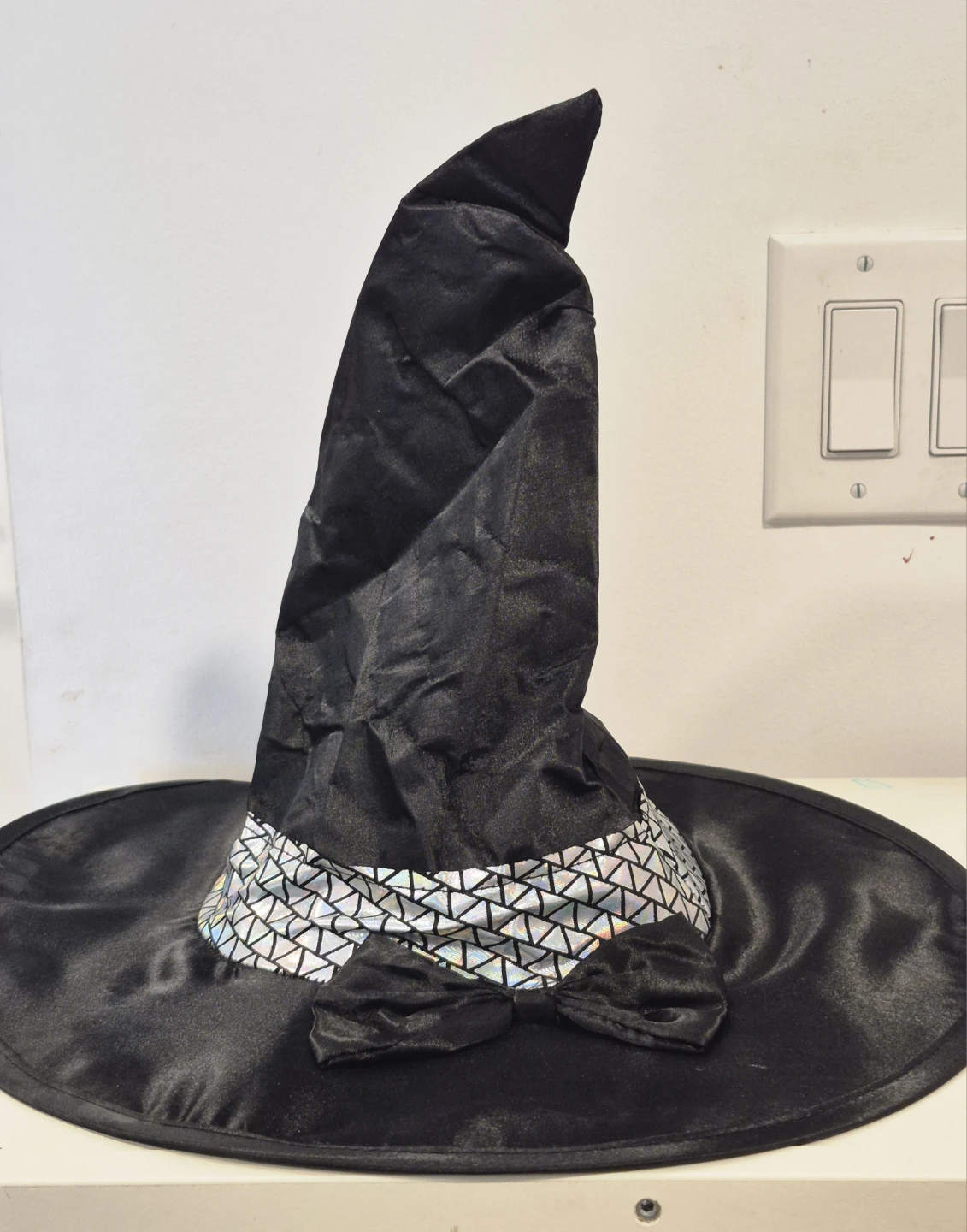 Girls' Black & Silver Sequin Tulle Dress with hat - photo 2