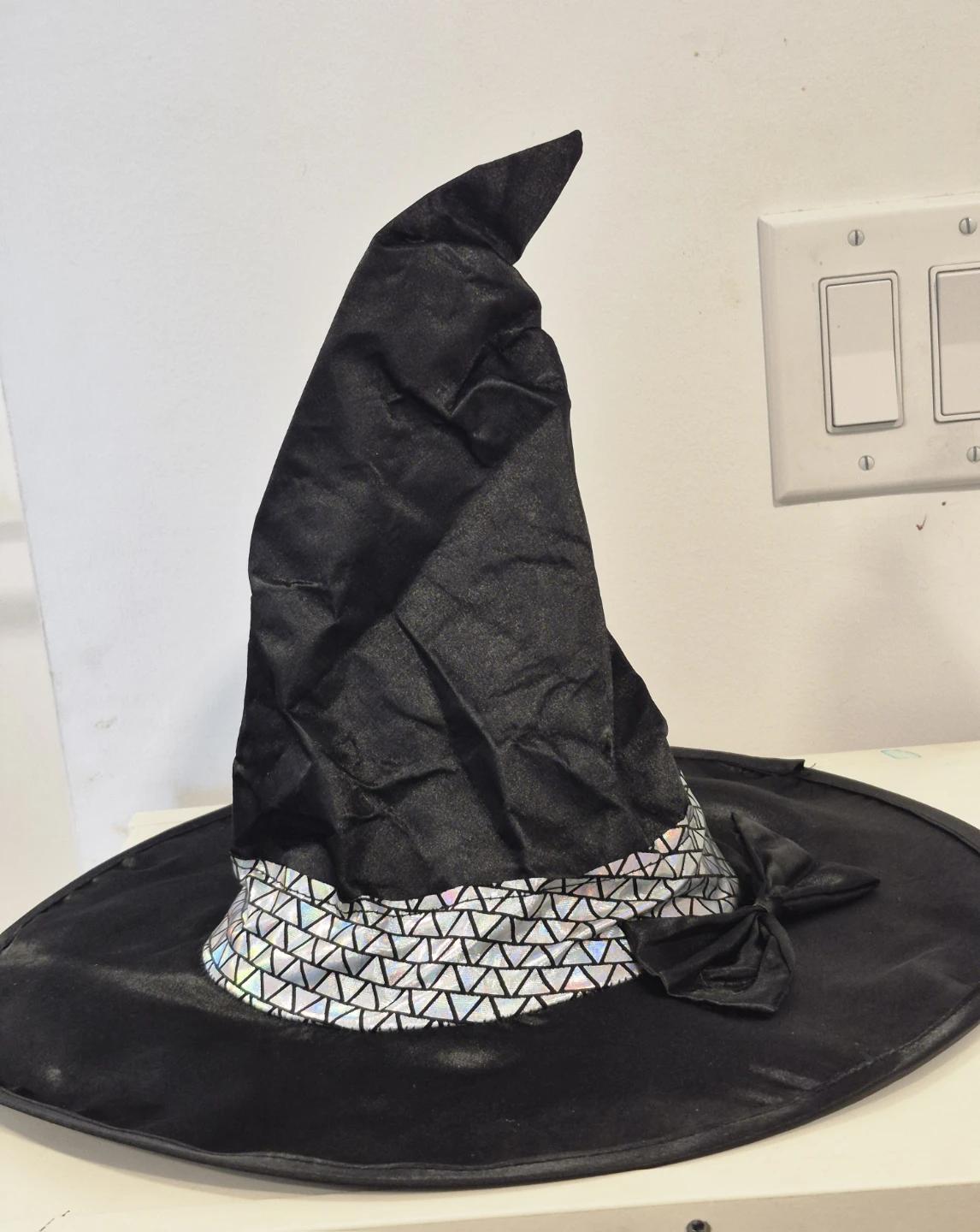 Girls' Black & Silver Sequin Tulle Dress with hat - photo 3