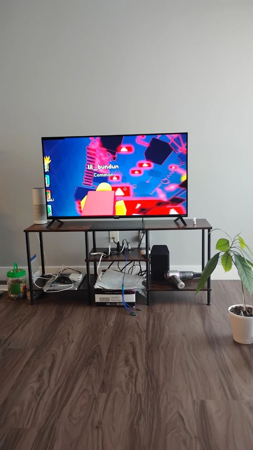 Philips 40" Full HD Roku Smart TV + Wooden TV Stand