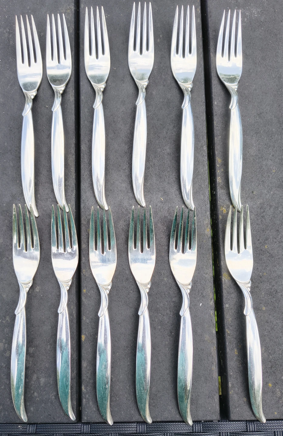 Rogers Bros 1847 IS  "Flair" Silverplate Flatware Birks Box - photo 4