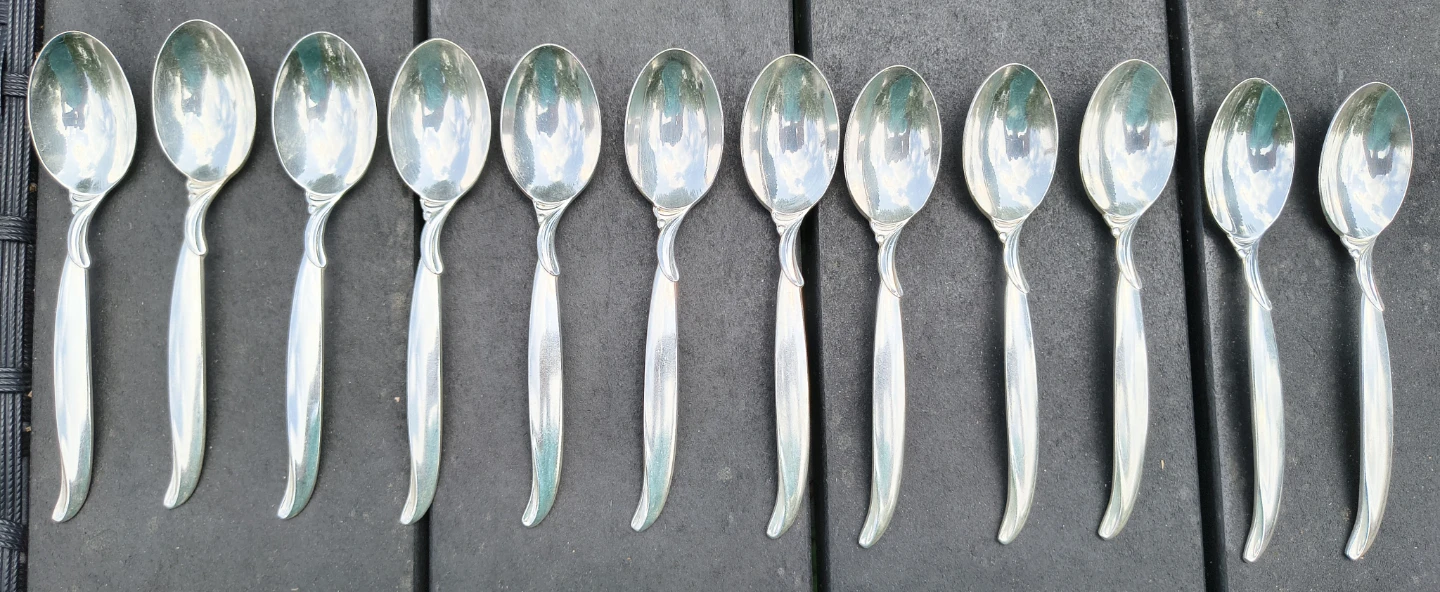 Rogers Bros 1847 IS  "Flair" Silverplate Flatware Birks Box - photo 5
