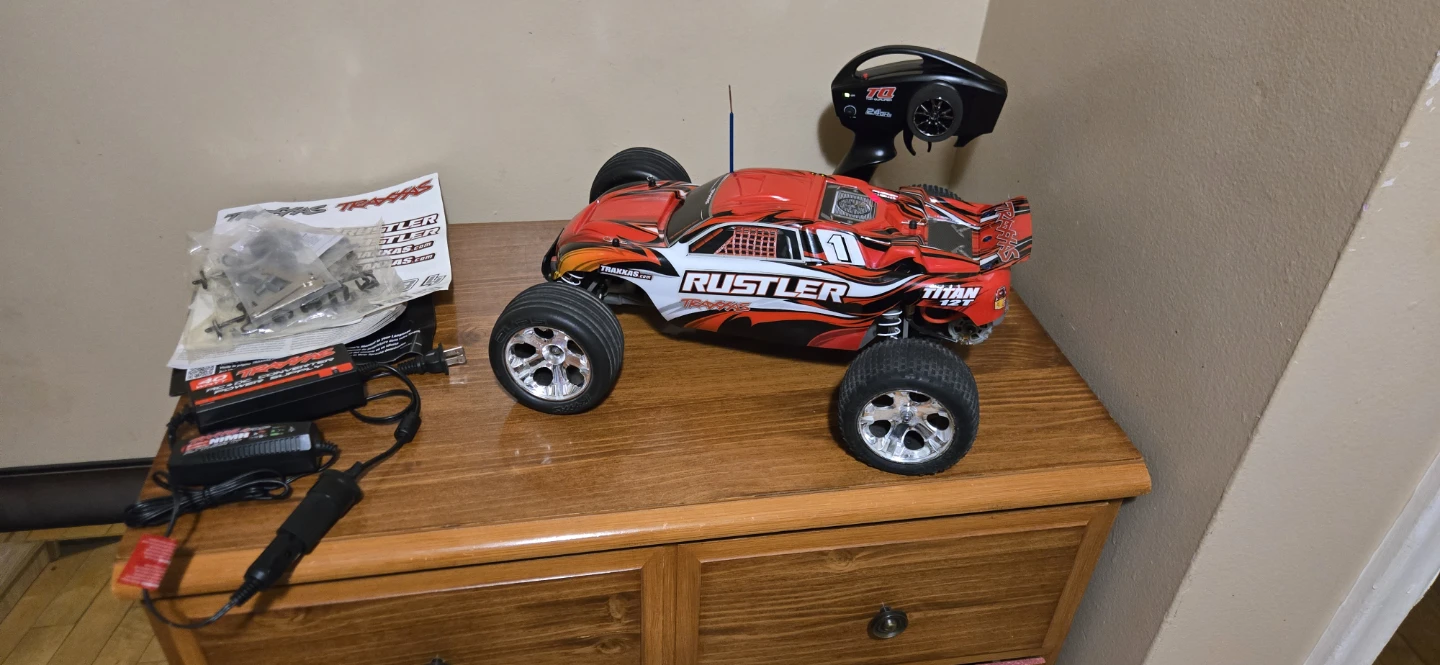 Traxxas 1/10 Rustler 2WD Extreme RedX RC. - photo 5