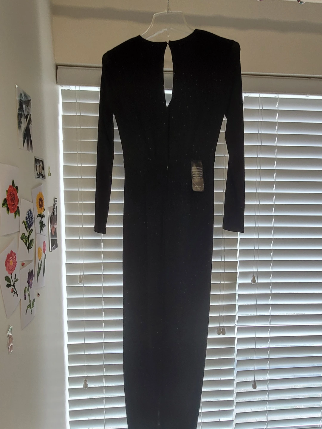 EVER NEW Black Sparkle Twist Front Dress - photo 3