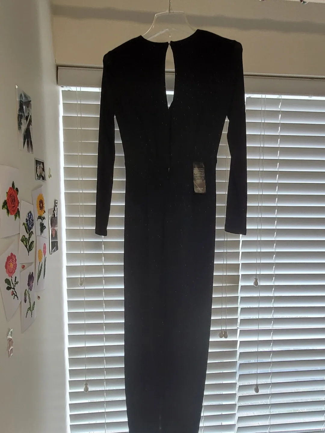 EVER NEW Black Sparkle Twist Front Dress - photo 3