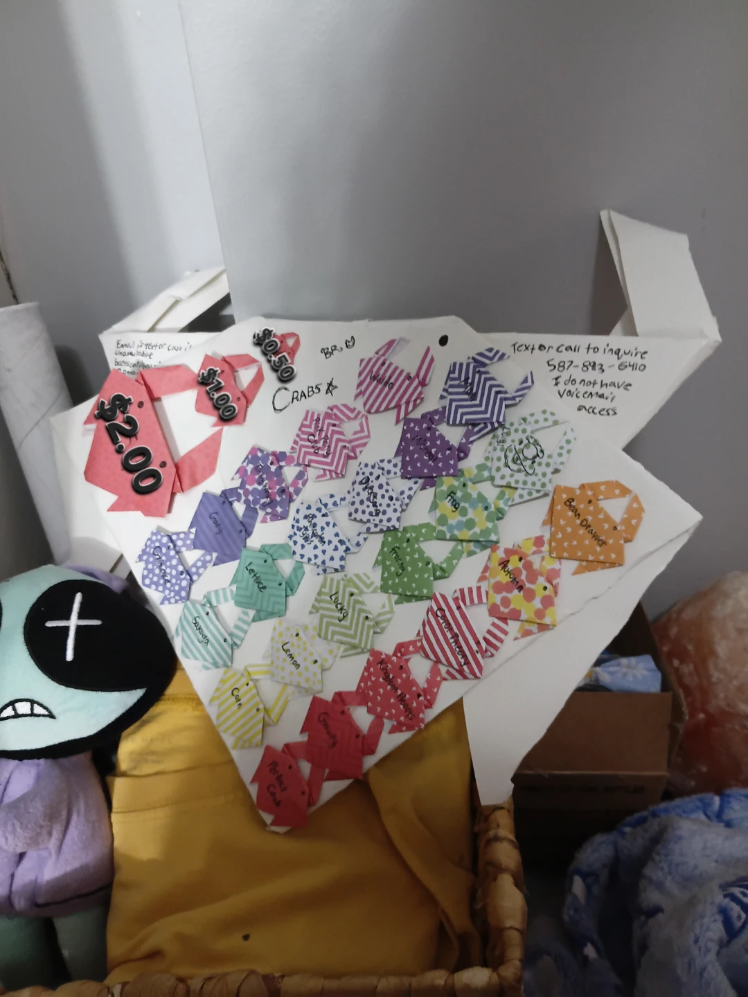 Origami Crabs