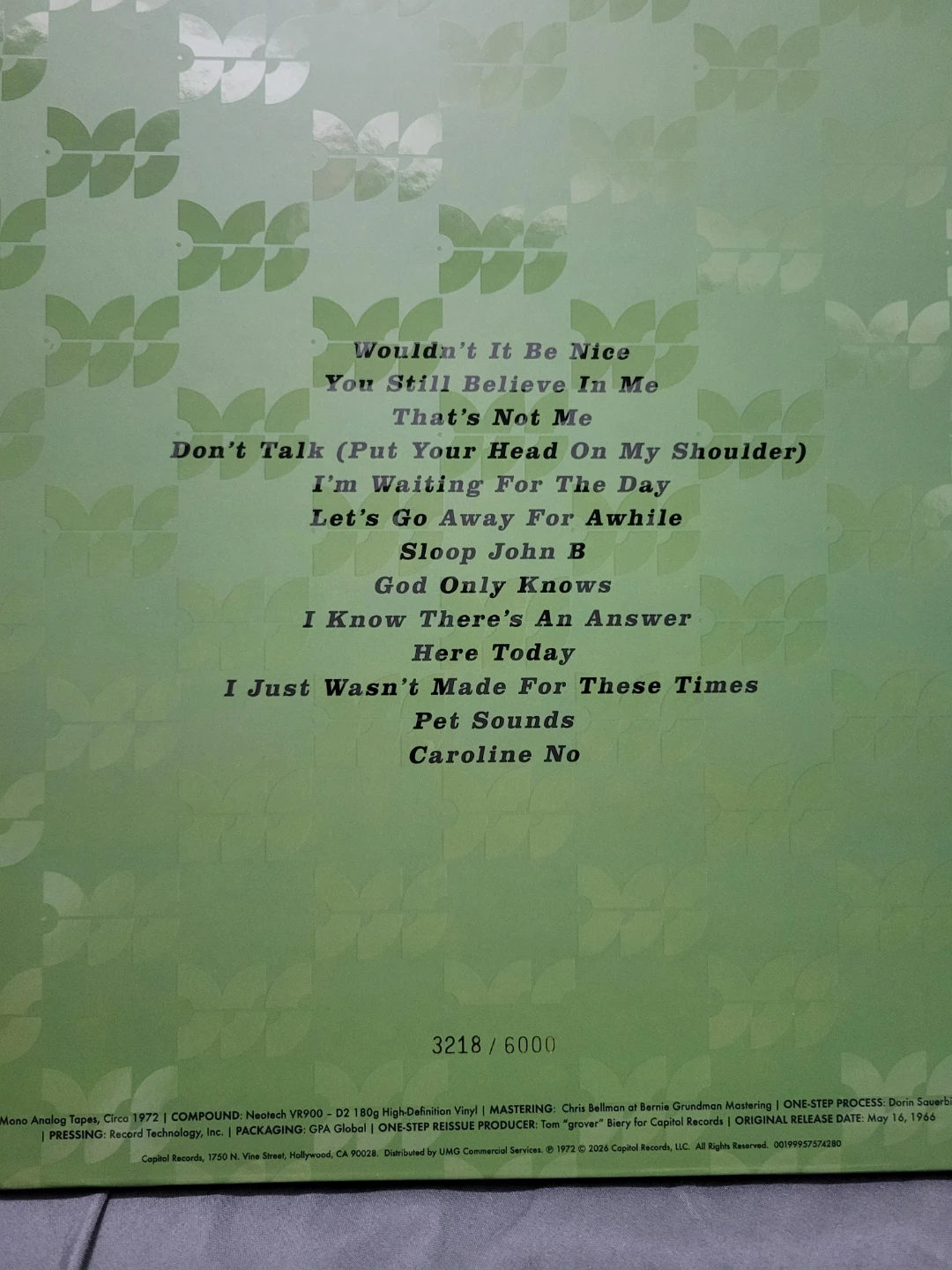 The Beach Boys Pet Sounds Monophonic One-Step Vinyl - photo 2