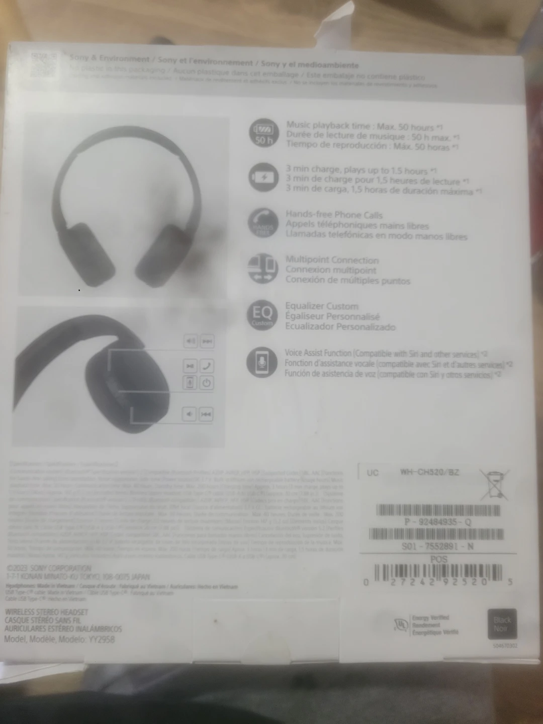SONY WH-CH520 headphones - photo 2