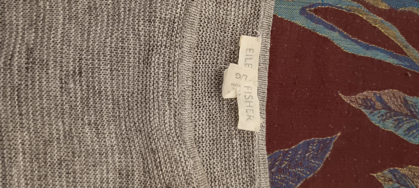 Eileen Fisher 100% Organic Linen Top - Size LG - photo 4