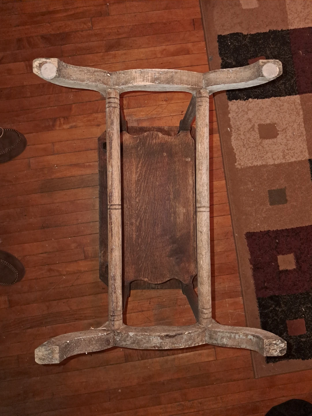 Wooden end table/plant table - photo 5