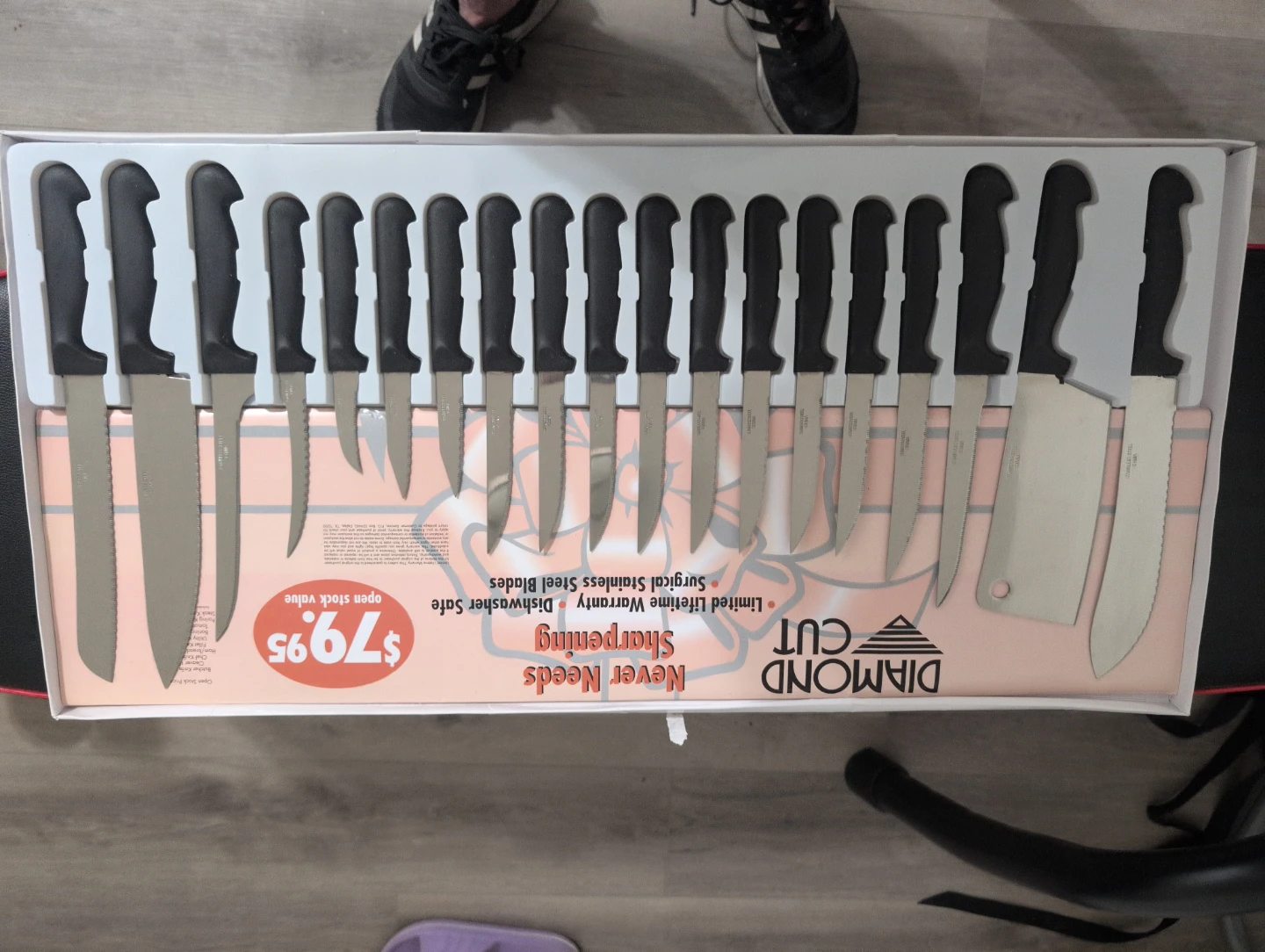 Diamond Cut 20-Piece Knife Set