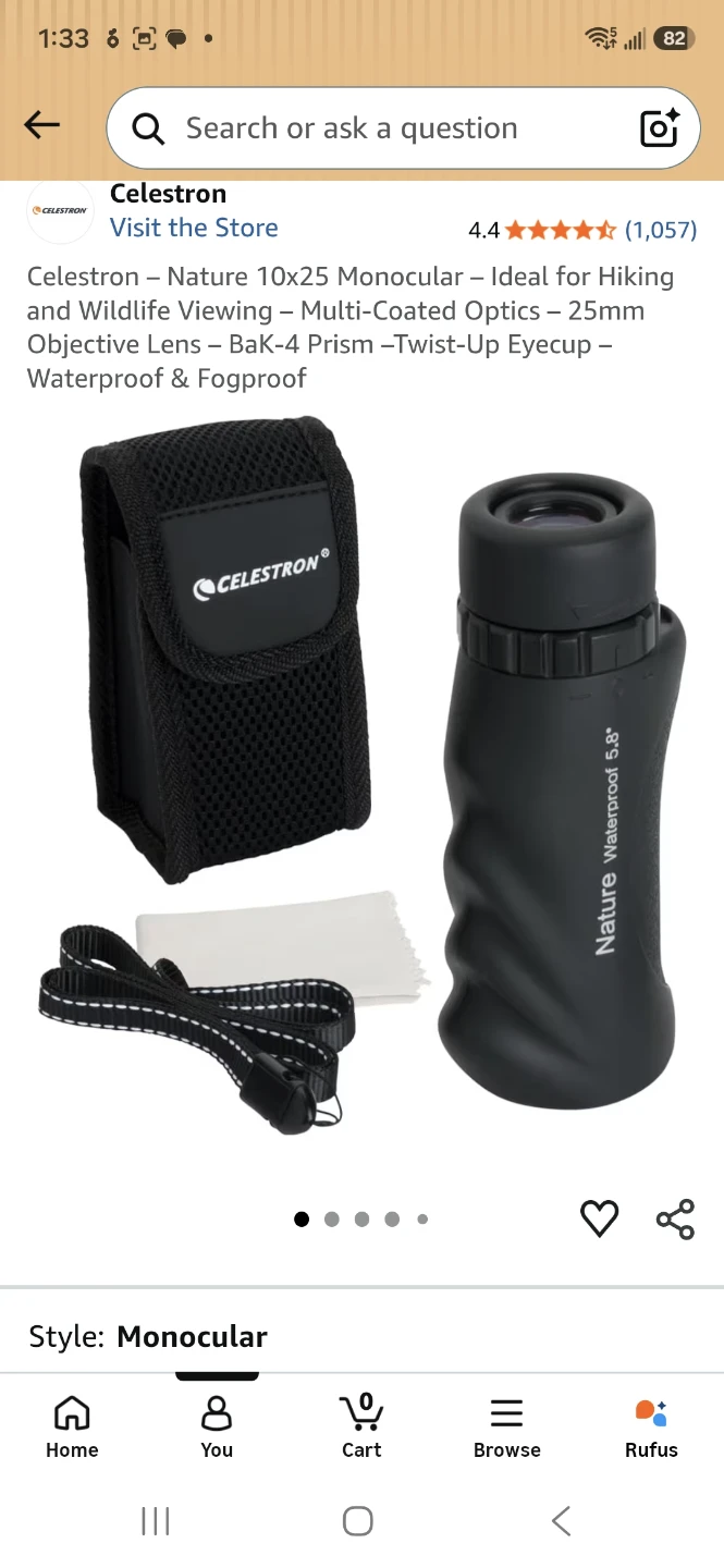 Monocular pocket-sized
