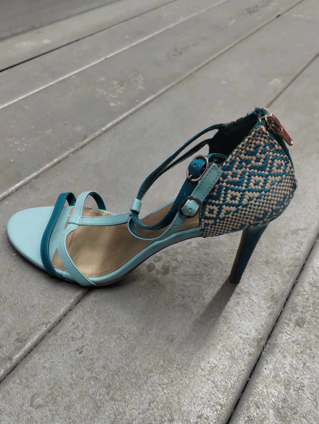 Christian Siriano for Payless Blue Strappy Heels - photo 2