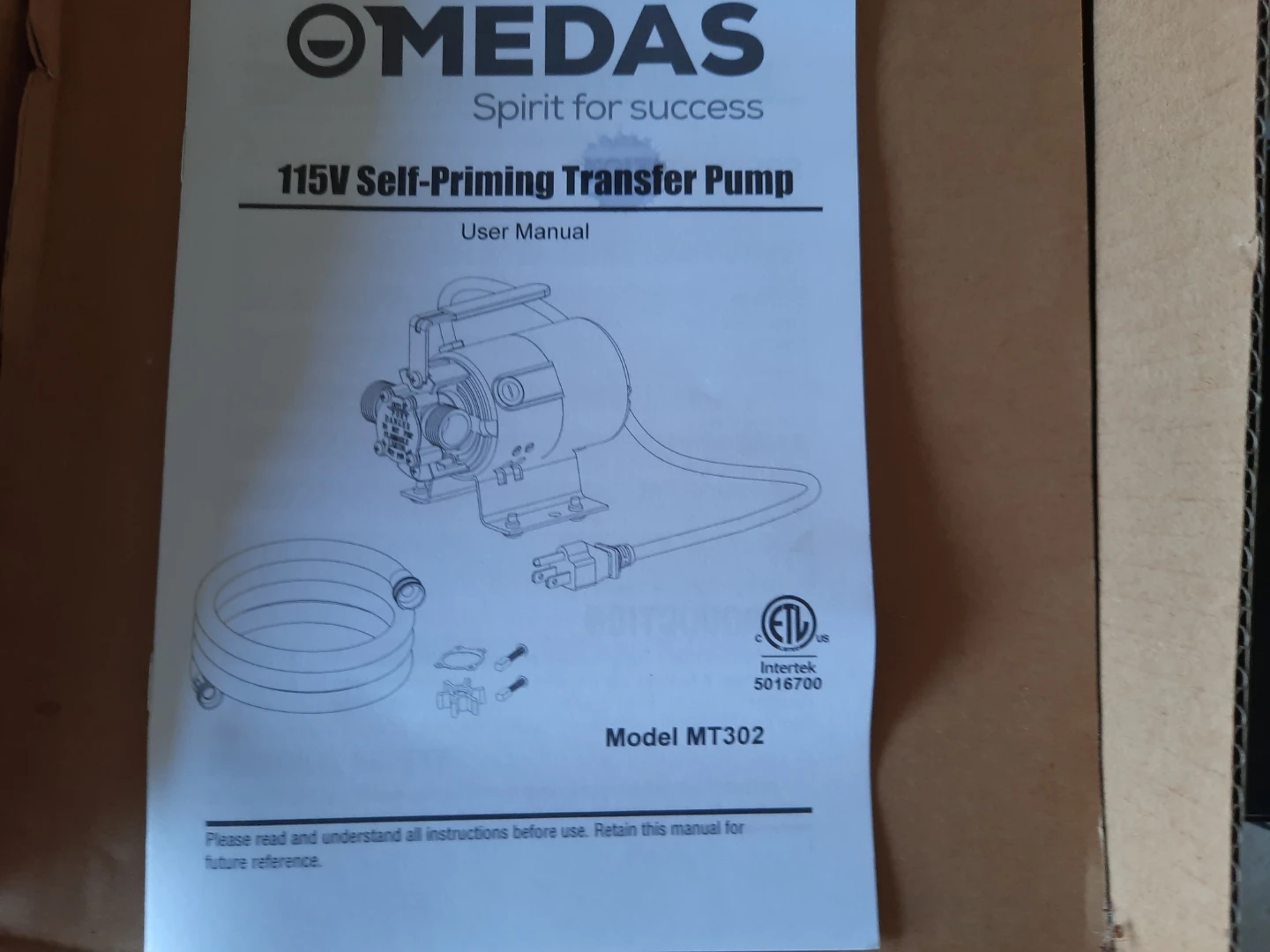 Medas MT302 transfer pump - photo 2