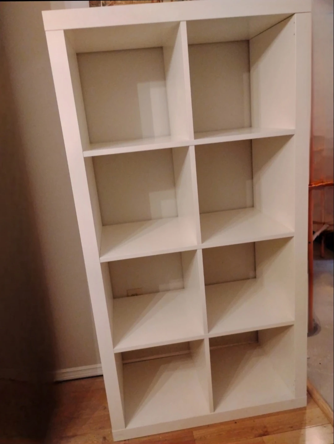 White 8-Cube Storage Unit