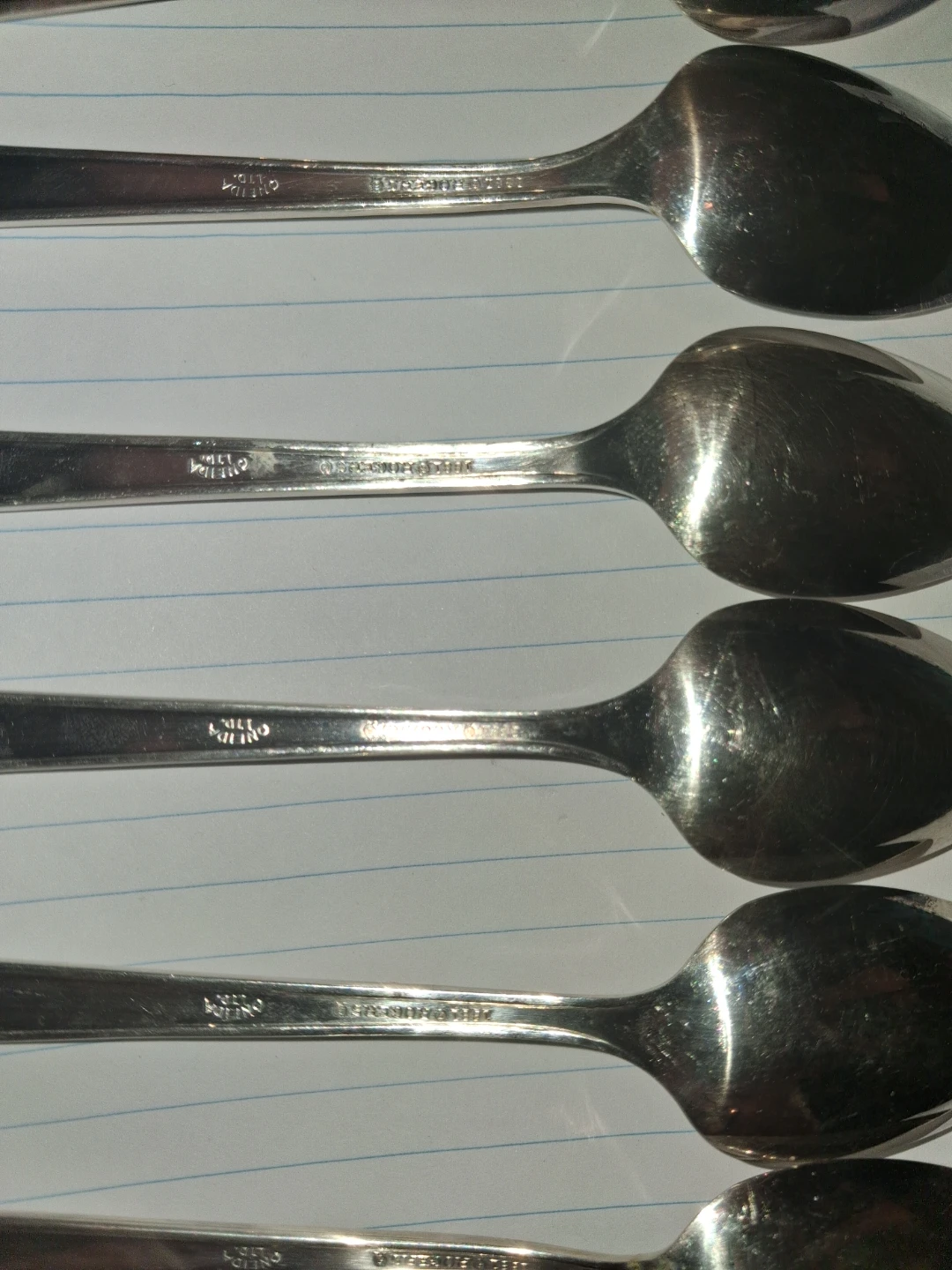 Set of 8 Silver Plated Spoons - photo 4