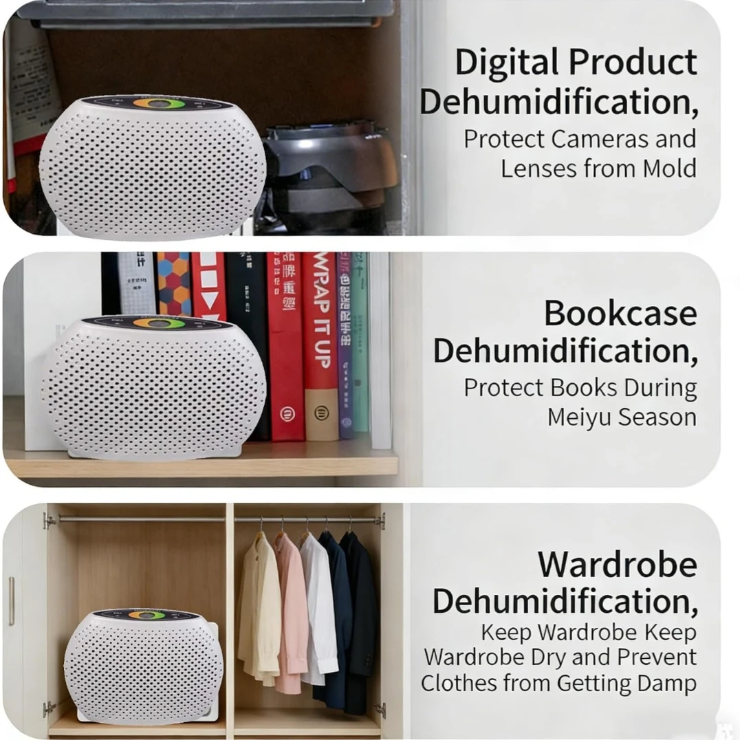 Rechargeable Dehumidifier, Wireless Portable Mini Dehumidif.... - photo 5