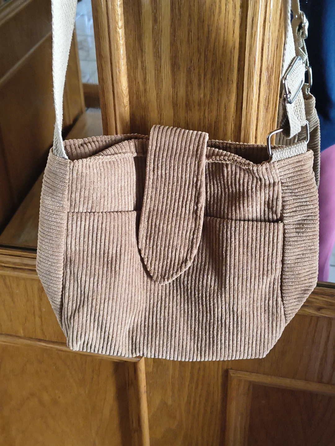 Corduroy Crossbody Bag