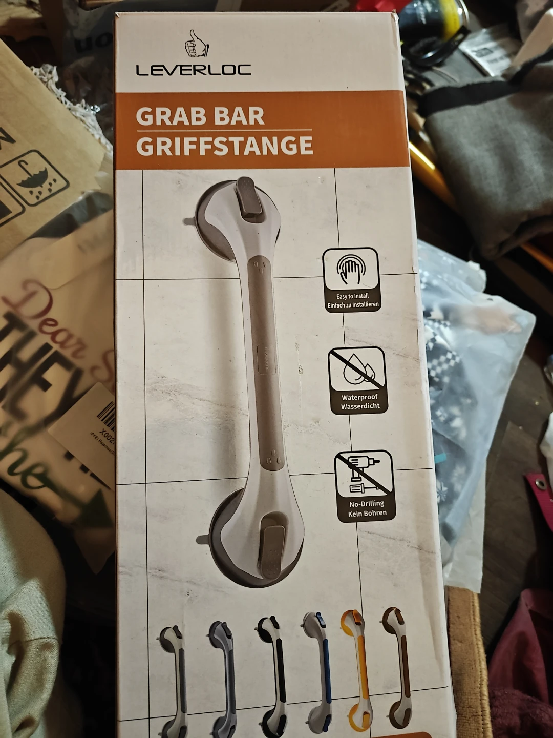 Leverloc Grab Bar Suction Cup pack of two