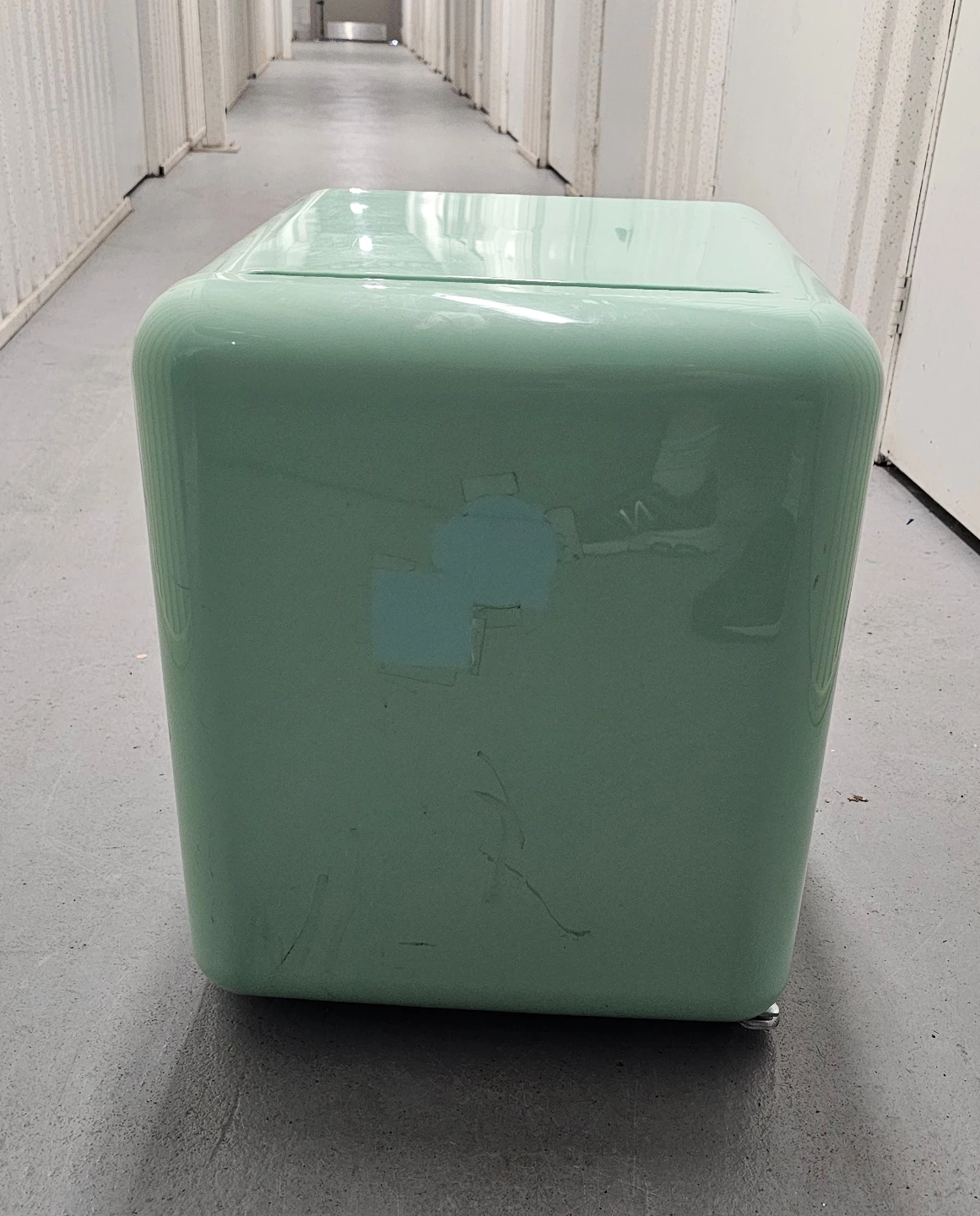 Retro Style Green Mini Fridge with Freezer, 1.7 cu ft.