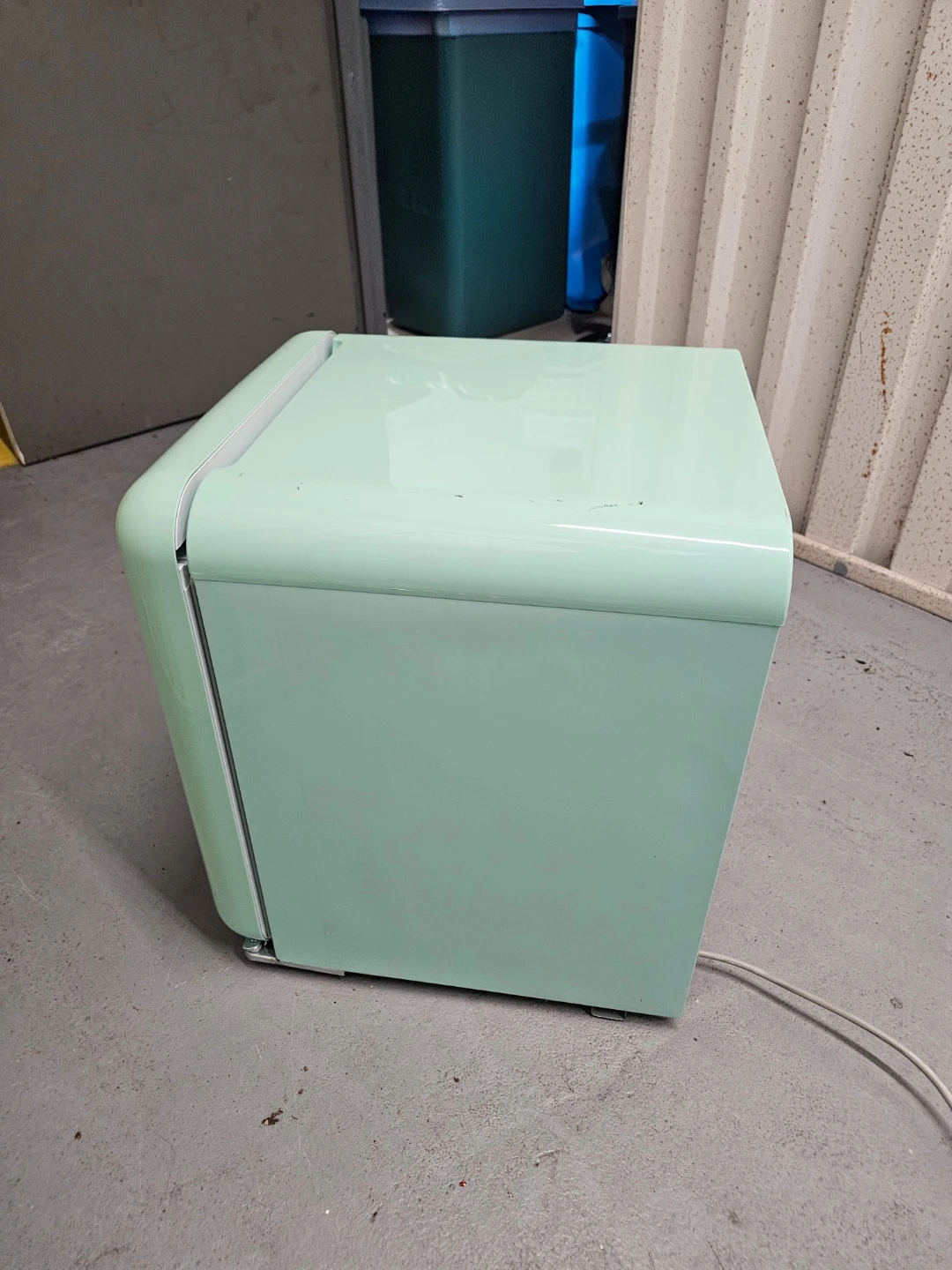 Retro Style Green Mini Fridge with Freezer, 1.7 cu ft. - photo 2