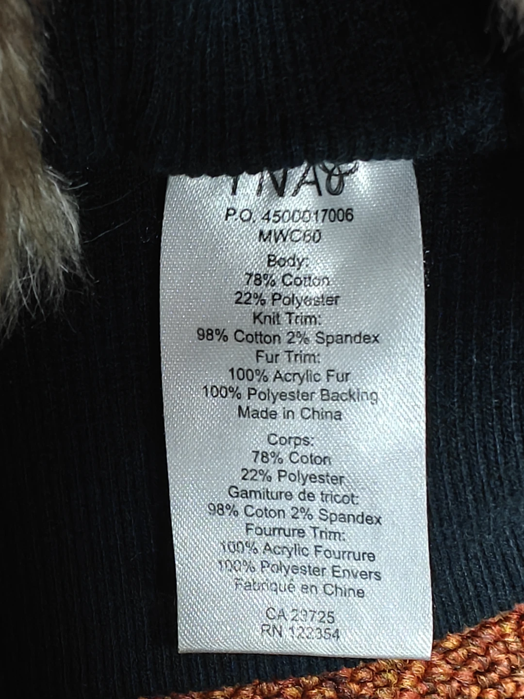 TNA Faux Fur Black Sweater (Size XS) - photo 2