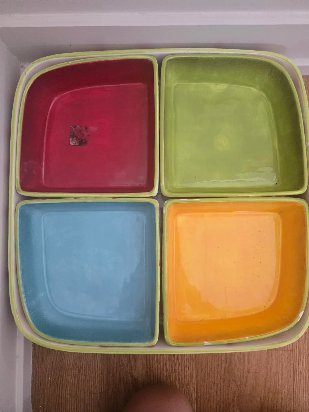 Ceramic Serving Dish Set with Compartments - photo 3