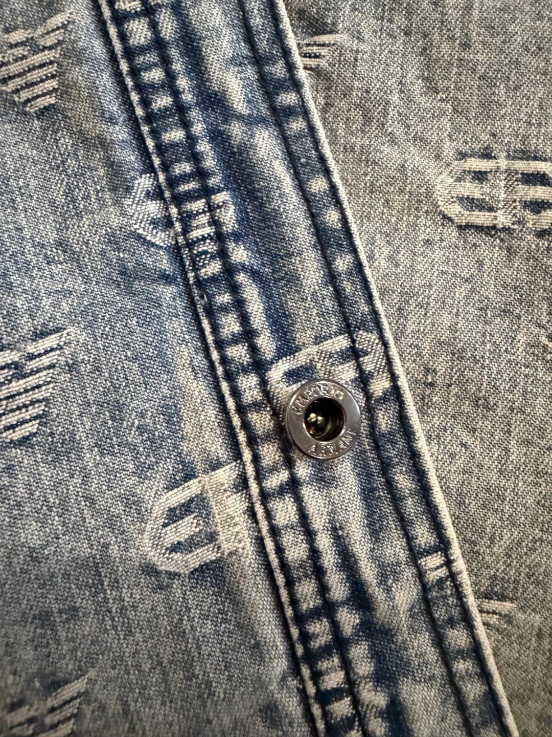 Emporio Armani Denim Short Sleeve Shirt - photo 2