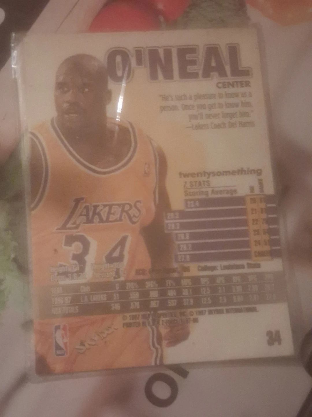 Shaquille O'Neal 1997 Skybox Trading Card - photo 3