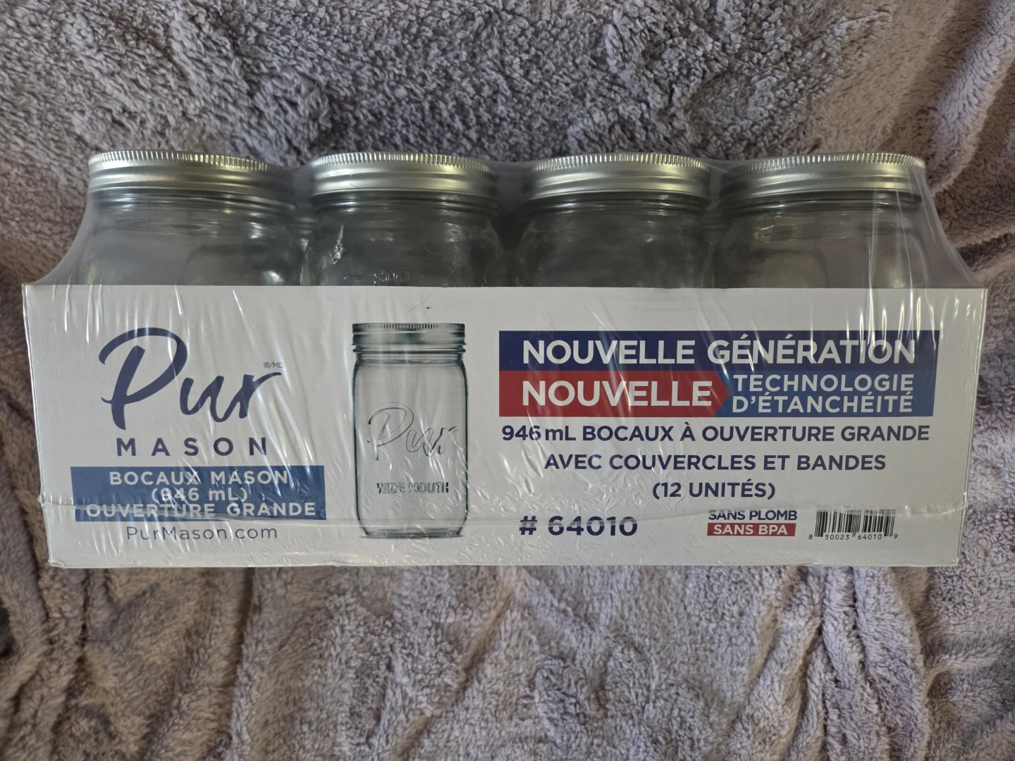 Pur Mason Wide Mouth Canning Jars (12 Pack)