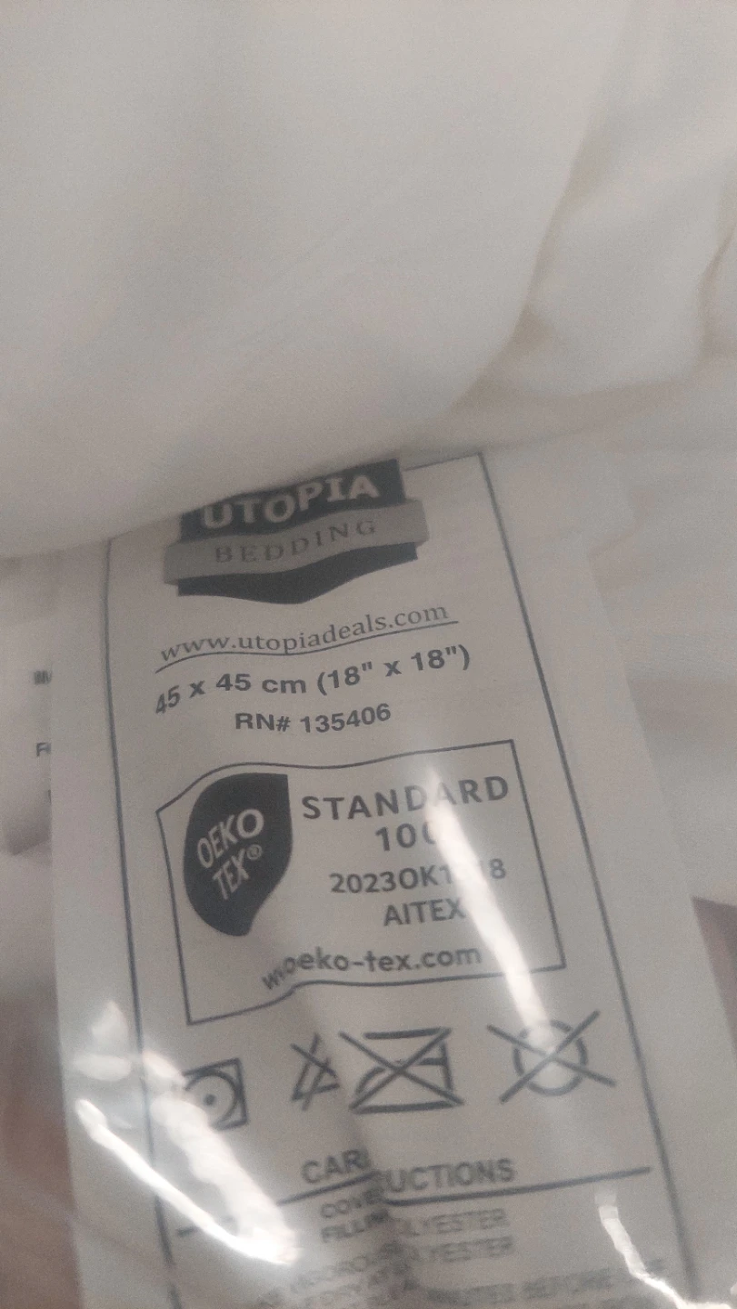 Utopia Bedding White Decorative Pillow Covers - 4Pack - photo 4