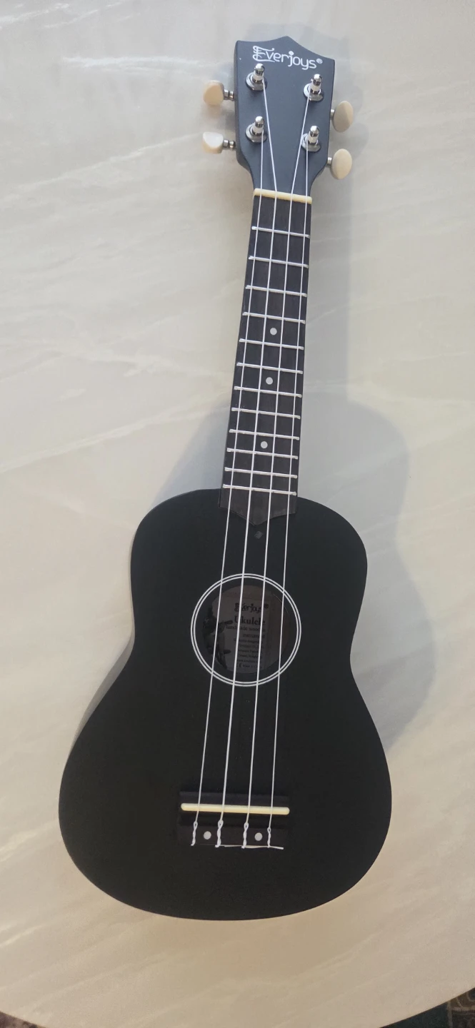 EverJoys Black Ukulele