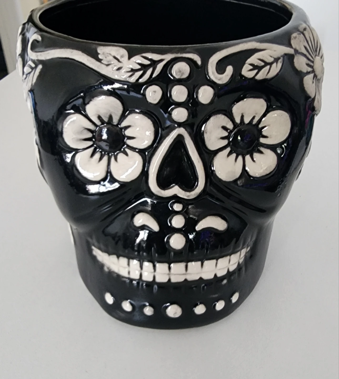 Ceramic Skull Planter - photo 2