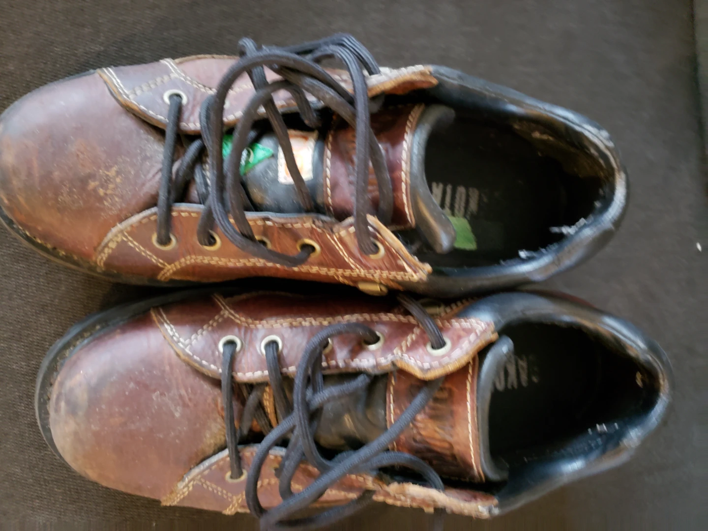 Dakota Brown Leather Work Boots - Size 9