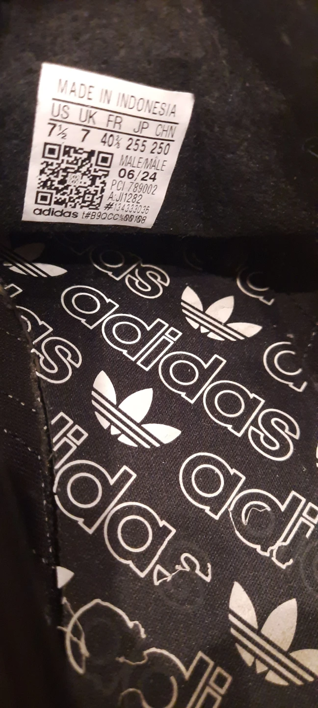 Adidas SL 72 Sneakers - Black/White - Size 7 US Men's - photo 3