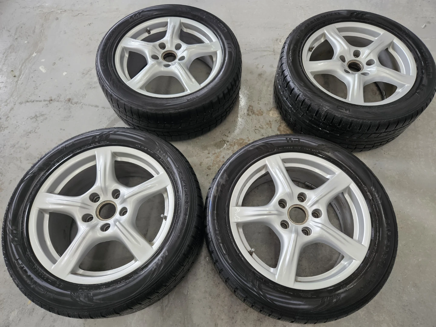 Set of 4 Alloy Wheels and Tires - photo 5