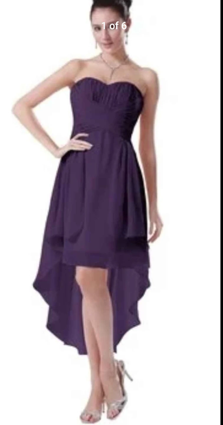 David's Bridal Strapless High-Low Dress Size 4 - photo 3