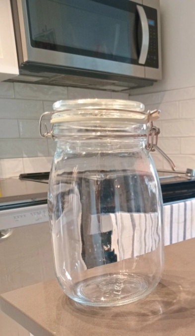 Glass Jar with Clamp Lid