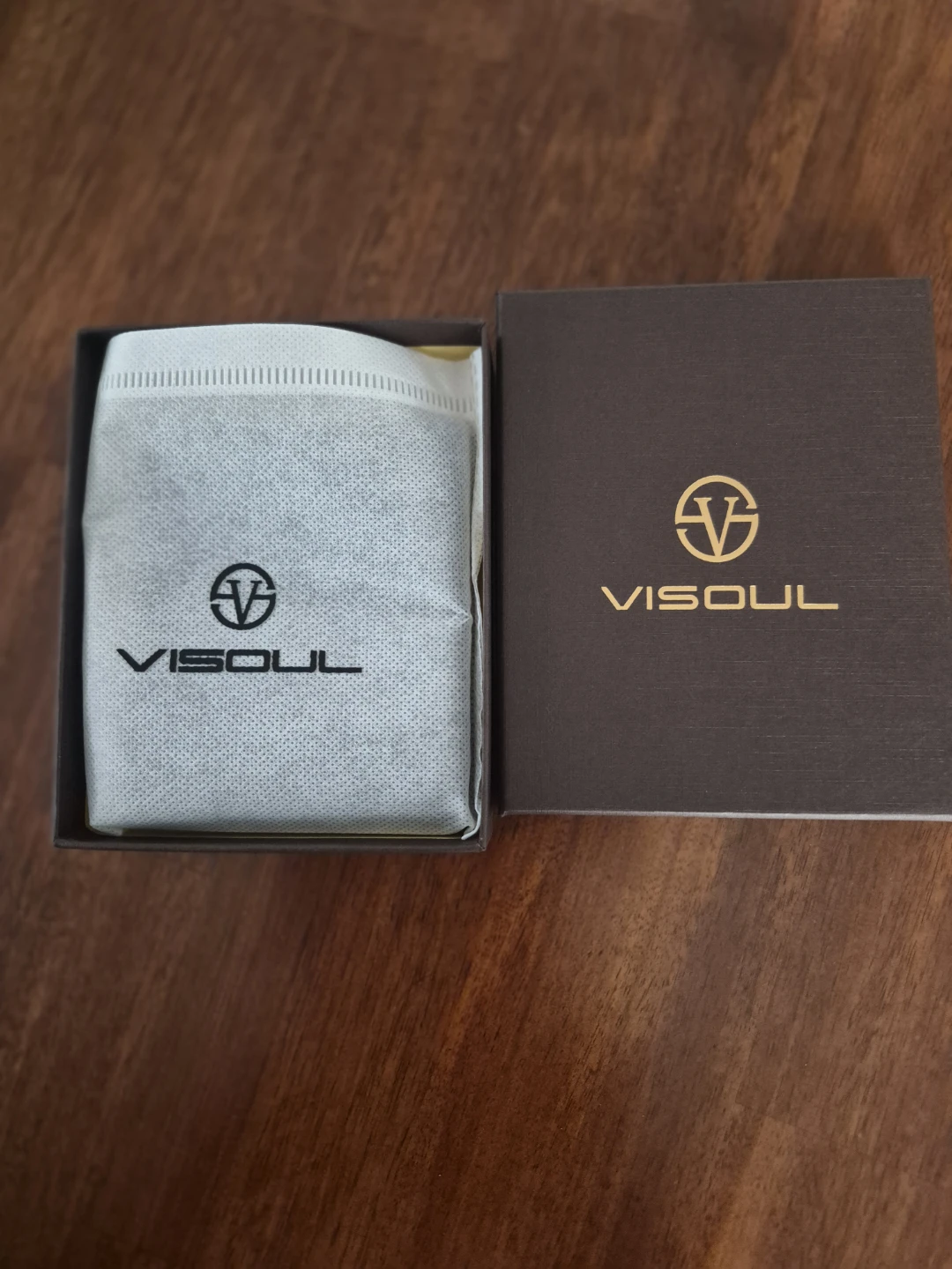 VISOUL Black Leather Bifold Wallet - photo 4