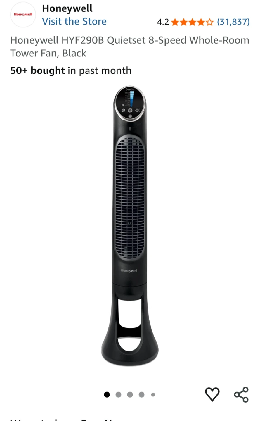 Honeywell Tower Fans-$60 for BOTH units (Amazing deal!) - photo 4