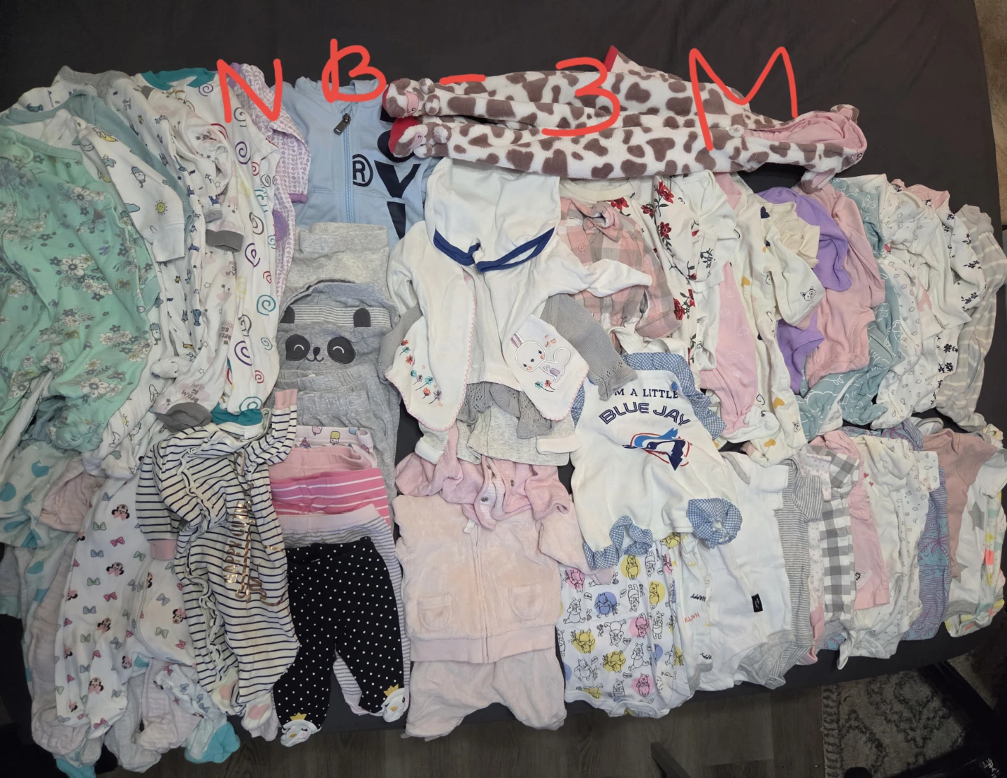 Girls clothing NB-6 months 115 pieces