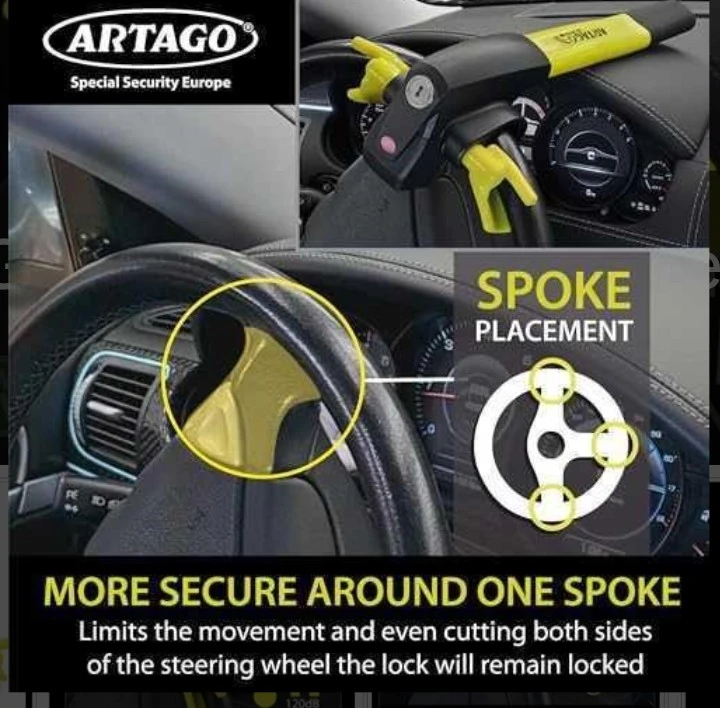 Artago Alarm Steering Wheel Lock - photo 4