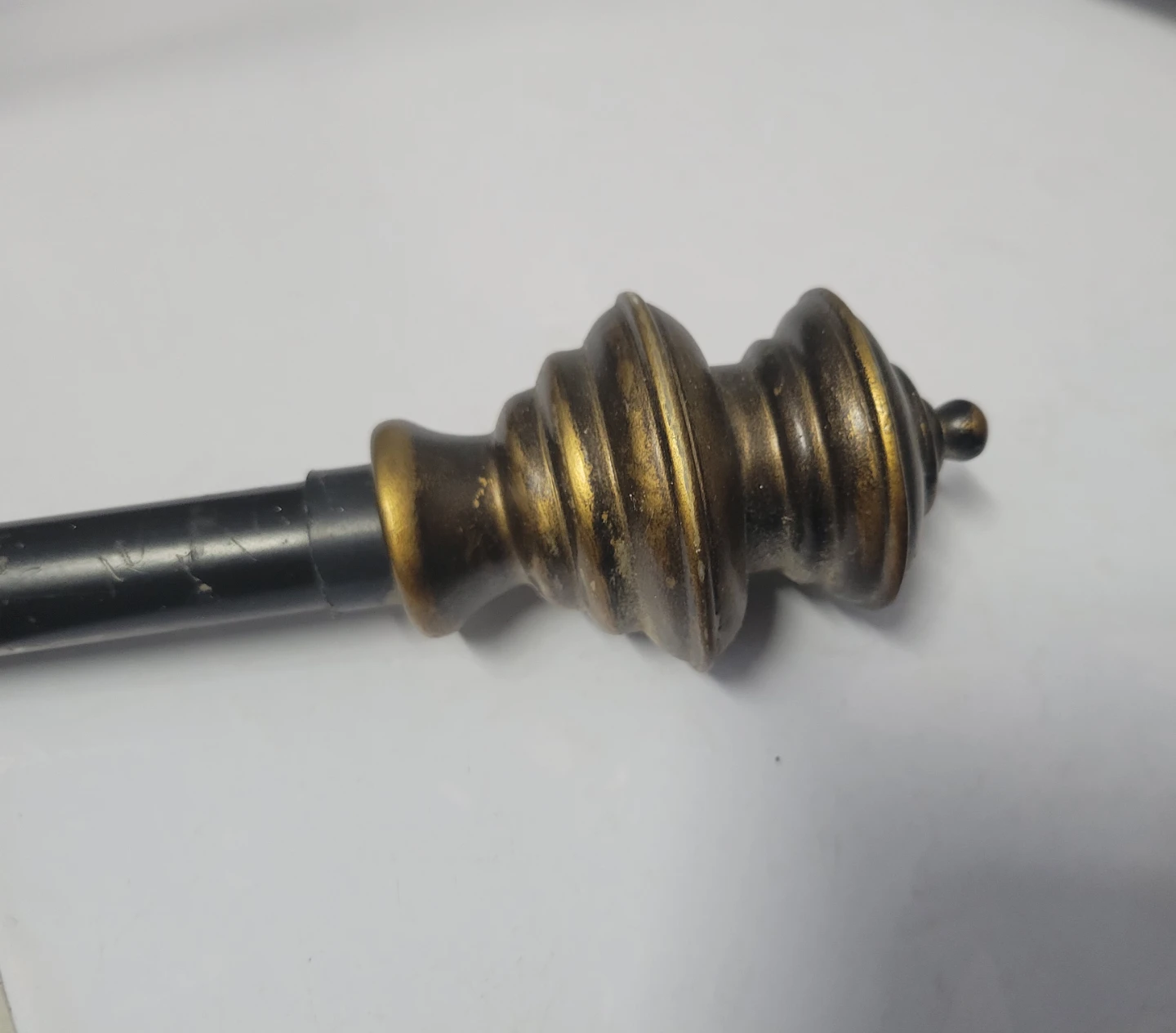 2 Decorative Curtain Rods - Gold & Black - photo 2