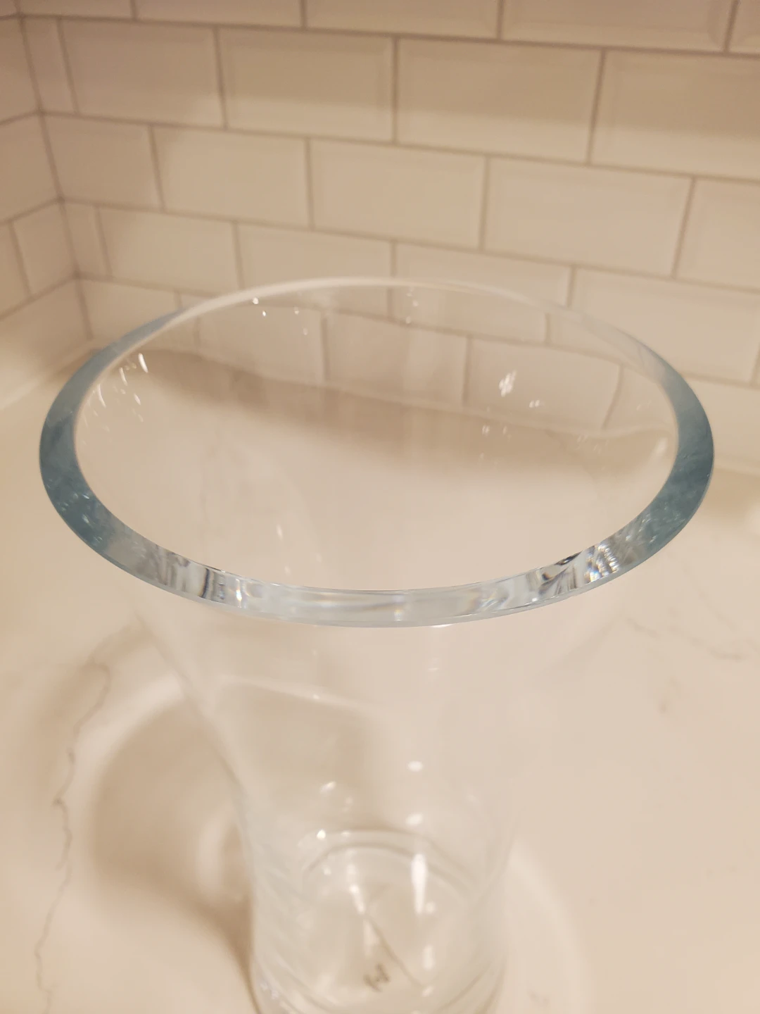 Clear Glass Trumpet Vase - Made in Turkey - photo 2