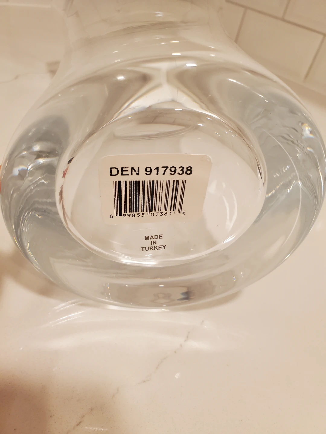Clear Glass Trumpet Vase - Made in Turkey - photo 3