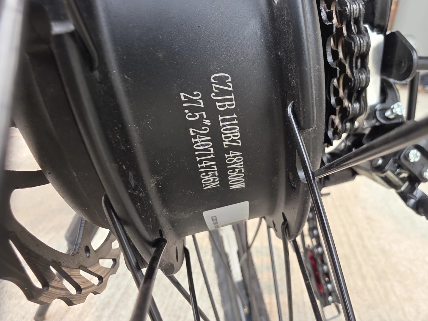 VIVI 27.5" 48V 500W E-bike - photo 3