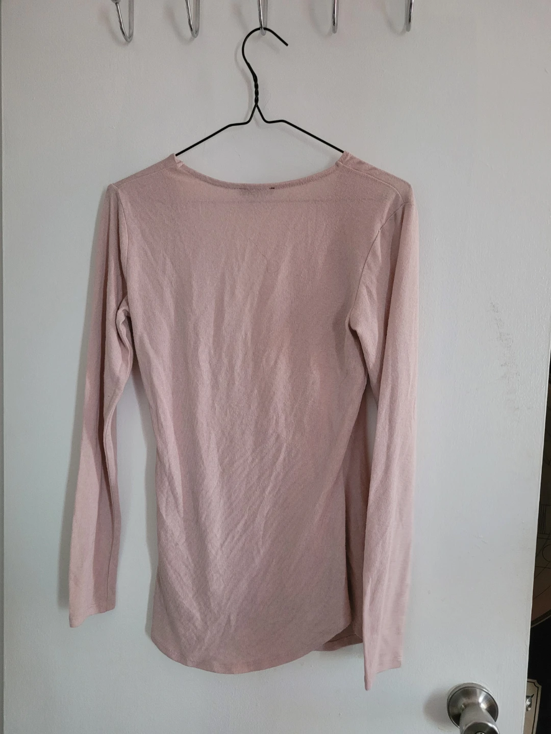 VENETTI pink long sleeve wrap top - photo 2