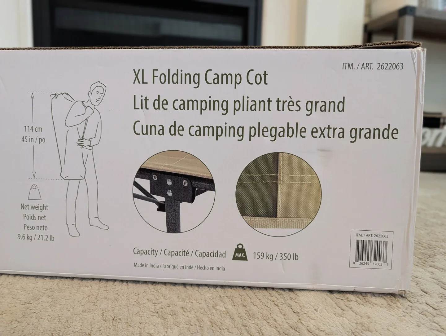 Unopened Box - Hidden Wild XL Folding Camp Cot - photo 5